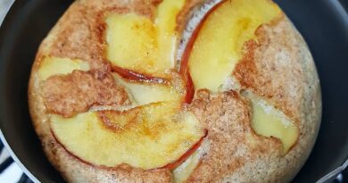 Torta de Maçã e Canela de Frigideira