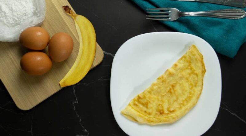 Crepioca de Banana e Canela